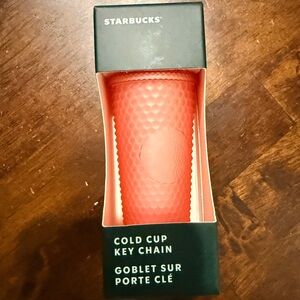 Starbucks Textured Red Key Chain Cup